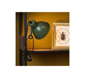 LAMPARA FOCO PINZA MOYS VERDE 1XE27
