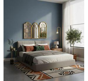 Set Espejos Murales Ventanas Luz Estilo Catedral AJ