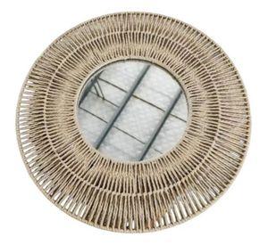 Espejo Decorativo Pared Estilo Artesanal Bohemio Jhn