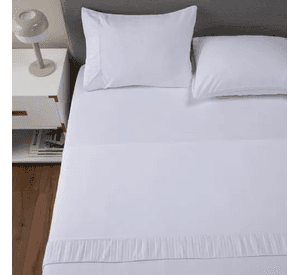 Sabanas casatua hotel funda almohada 2 plazas color blanco