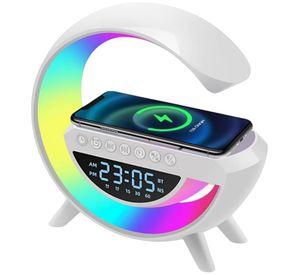 Lampara G Inteligente Luz Colores Cargador Reloj Altavoz bluetooth