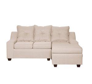 Seccional Viena 3 cuerpos  Derecho Tela Beige 195x 155 x90