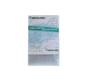 Forro para cortina de baño PVC 180 x 180 cm, color blanco