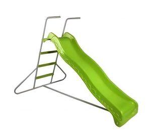 Resbalín Tobogán Ondas Metal Plástico Verde