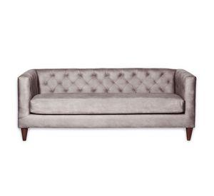 SOFA BRESCIA 3C CUERO KENTUCKY GRIS