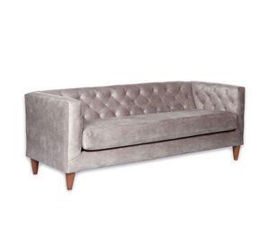 SOFA BRESCIA 3C CUERO KENTUCKY GRIS