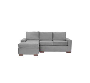 SECCIONAL IZQ LIVORNO TELA VELVET GRIS
