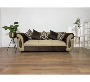Sofá New Dominga Beige 3 Cuerpos