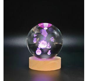 Lampara Bola De Cristal LED RGB Colores Astronauta
