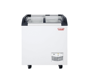 CONGELADOR TIPO ISLA TAPA DE VIDRIO CURVO 163 LTRS