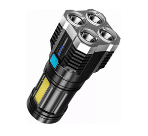 Linterna Led Usb Recargable Alto Alcance 330 Mts 4 Focos