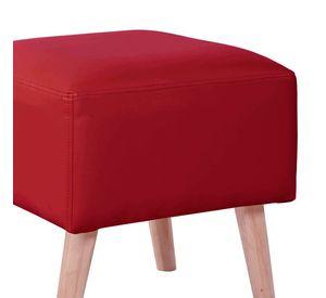 Pouf Burdeos Pu Rojo