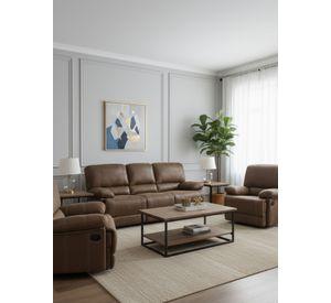Living Reclinable Gris 1 Sofá 3 Cuerpos + 2 Bergers Castle Set98023GR