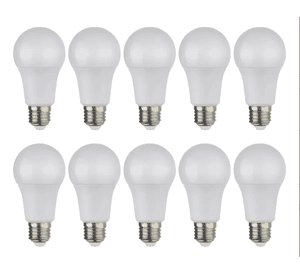 Pack 10 Ampolletas E27 9w 6000k Fria