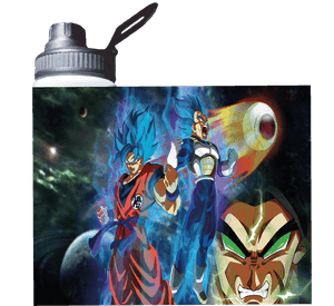 BOTELLA ESTAMPADA DE GOKU VS VEGETA DRAGON BALL