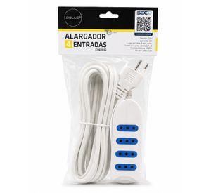 Alargador Dblue DBEXP004W 3M 4 Pos Blanco