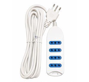 Alargador Dblue DBEXP004W 3M 4 Pos Blanco