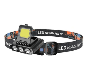 Linterna Minero Recargable Doble Led Usb Con Sensor Proximid
