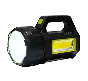 Linterna Led Largo Alcance Recargable Usb 600mts 6 Funciones Blanco Negro