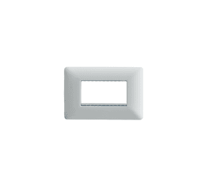Placa Triple Base Para Modulo Tomacorriente Interruptor Stanford Blanco