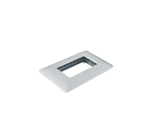 Placa Triple Base Para Modulo Tomacorriente Interruptor Stanford Blanco