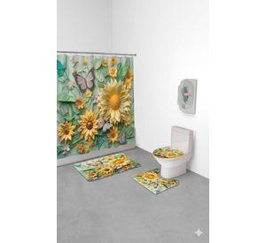 Cortina de Decorativa de Bano SET 4 Piezas