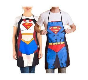 set 2 delantales Superwoman y superman