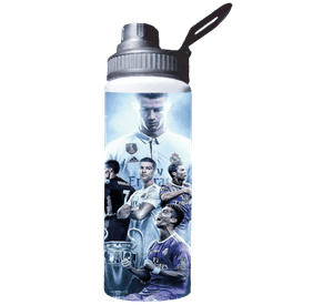 Botella Estampada Ronaldo, Cr7, Real Madrid Futbol 1 Regalo