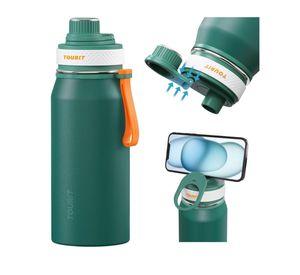Tourit Botella de Agua Térmica Deportiva 32oz - Verde