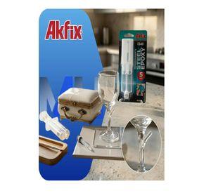 Pack 3 Adhesivo Epoxi Multiuso Akfix E340 Jeringa 25ml