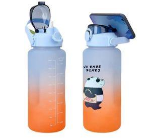 Pack 2 Botellas Agua Motivacional De 2 Litros Y 900ml Osos