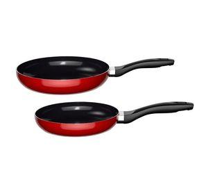 Batería de Cocina 15 Piezas Omni Red Aluminio Antiadherente