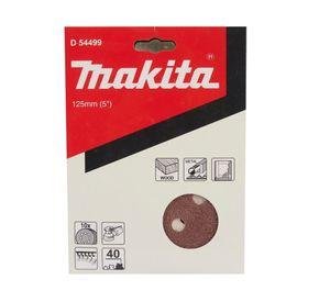 Disco De Lija Orbital 125mm (10 Uni) Grano 40 Makita D-54499
