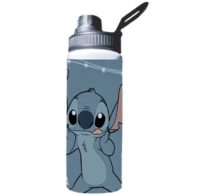 BOTELLA DE AGUA ESTAMPADA DE STITCH, ALIENS, CINE 1 REGALO 850ML