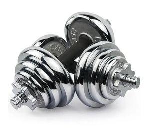 Set Mancuernas Cromadas con Maleta