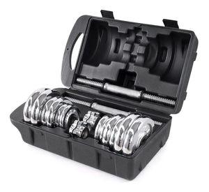 Set Mancuernas Cromadas con Maleta