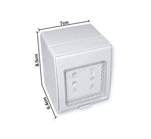 Tomacorriente Doble Hydrobox Exterior Ip55 10/20a 250v