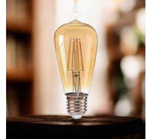 Ampolleta Led St64 Vintage E27 8W 2700k