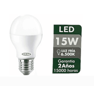 Pack De 2 Ampolletas Led De 15w Luz Fría Bombillas