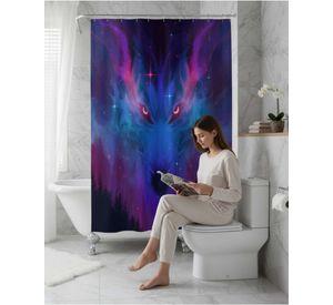 Cortina de Baño Tela Género + Forro Impermeable c26
