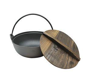 OLLA CON TAPA DE MADERA WAYU IRON CAST