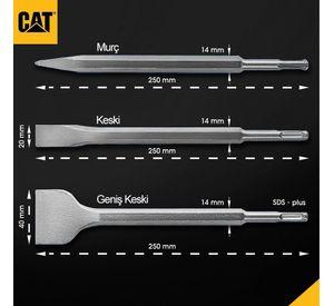 Juego Cinceles Sds Plus 3Pzas Cat DA03903