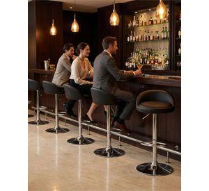 Set 2 Sillas de Bar Ergonómicas Ajustable con Apoyapiés