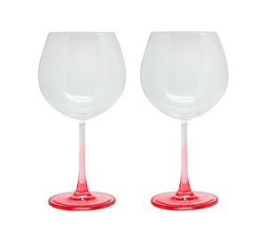 SET 2 COPAS APERITIVO GLASSO ROSADO