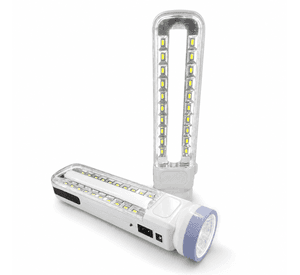 Linterna Emergencia Led Recargable A Pila 3 En 1