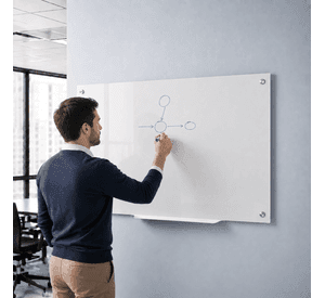 Pizarra Glass Pro Vidrio Templado de 90x120cm