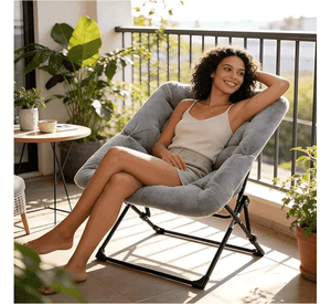 Silla Cuadrada Premiun Plegable Gris