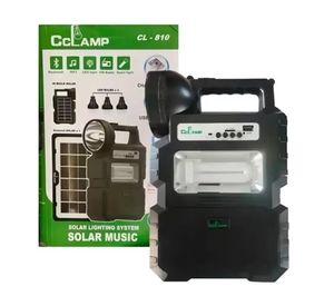 Kit Lampara Solar De Camping Usb Mas Radio y Bluetooth