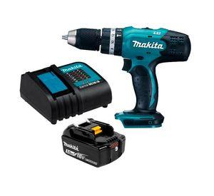Taladro Atornillador Percutor 42 Nm 18v Makita DHP453 (3 Ah)