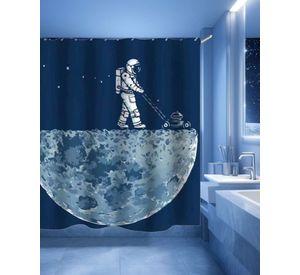 Cortina de Baño Tela Género + Forro Impermeable c31